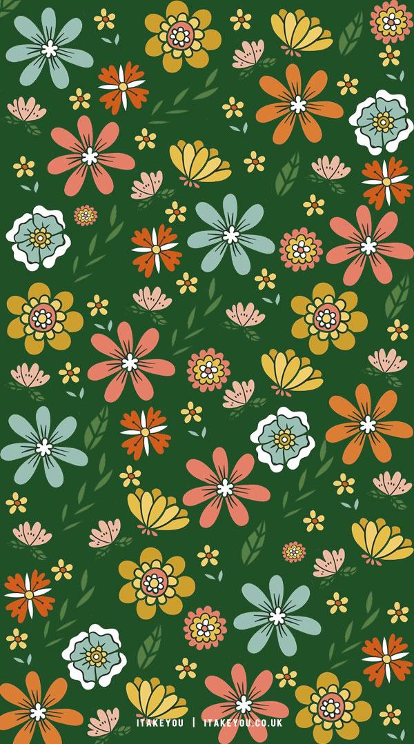 Cute Spring Wallpaper Ideas Floral Retro I Take You