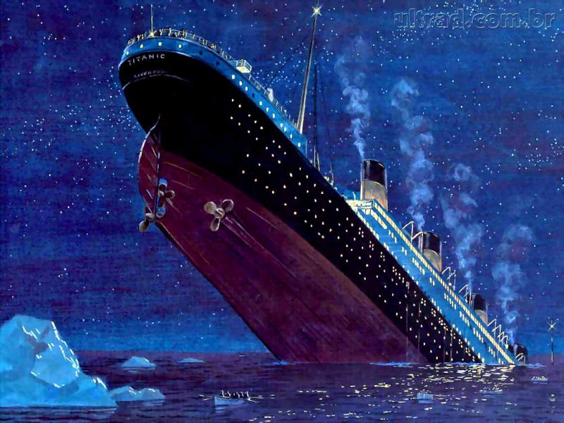 Papel De Parede Titanic Afundando