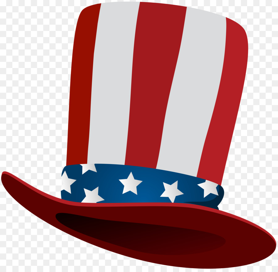 Uncle Sam Hat Background Clipart Red Font Transparent