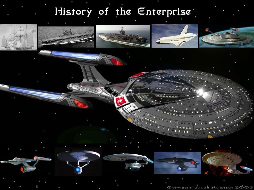 Enterprise History Star Trek The Next Generation Wallpaper