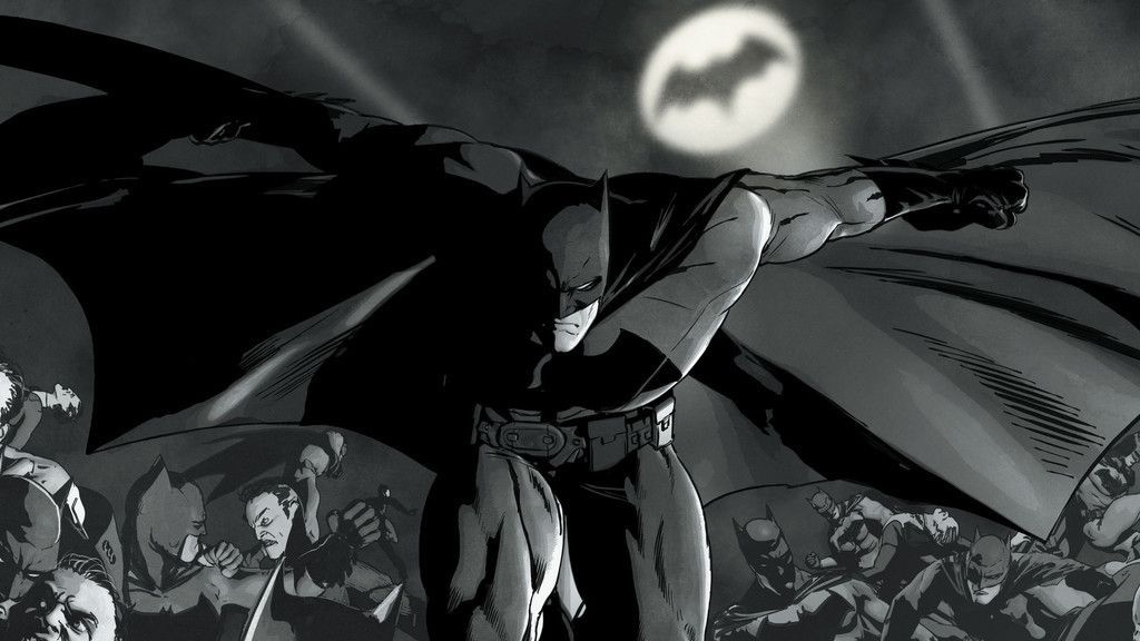 Monochrome Batman Dc Ics Wallpaper Superhero