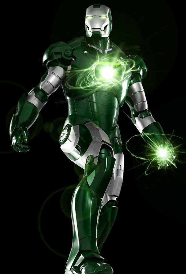 Iron Man Green Suit Wallpaper