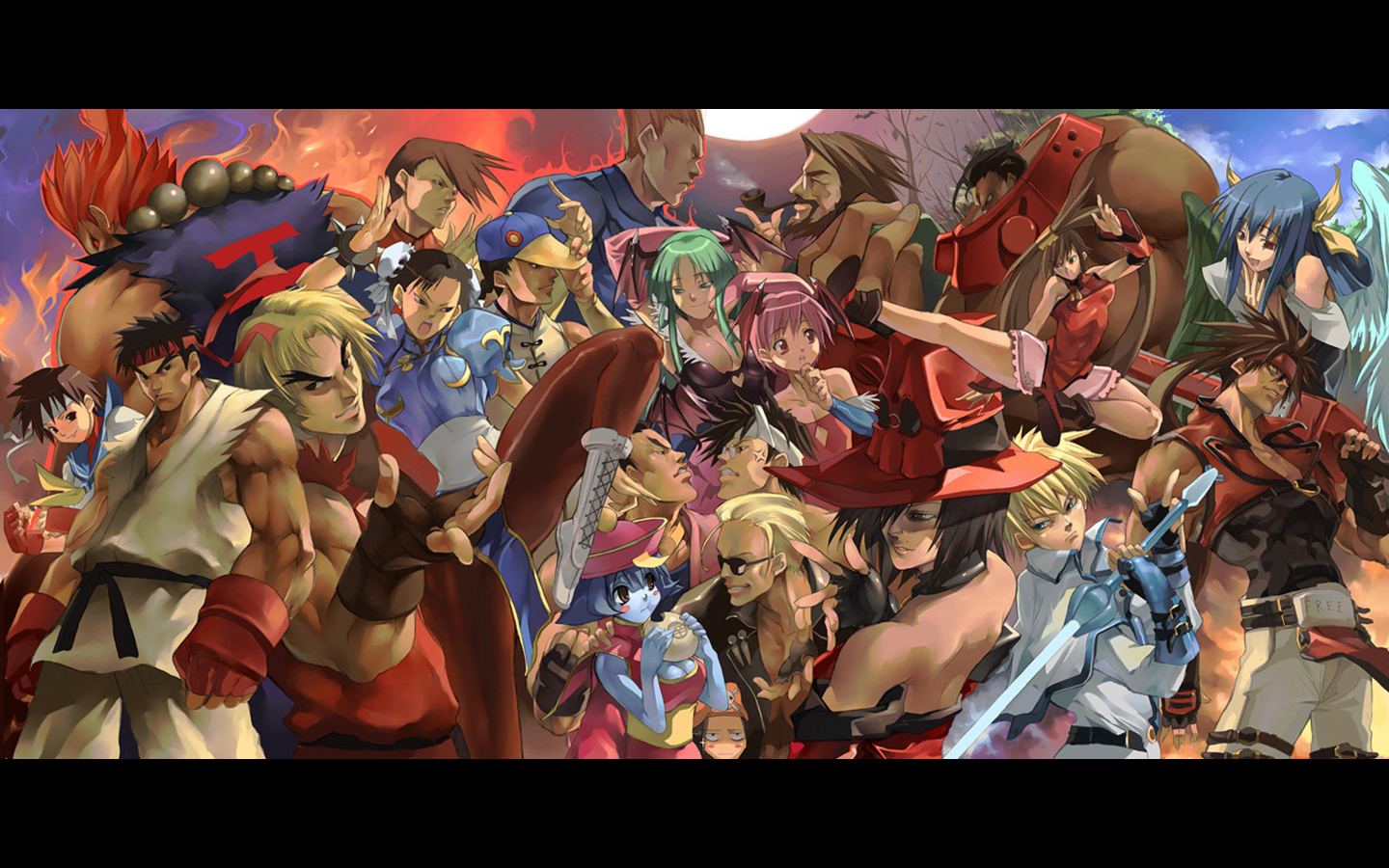 Street Fighter Characters Wallpaper Wide HD