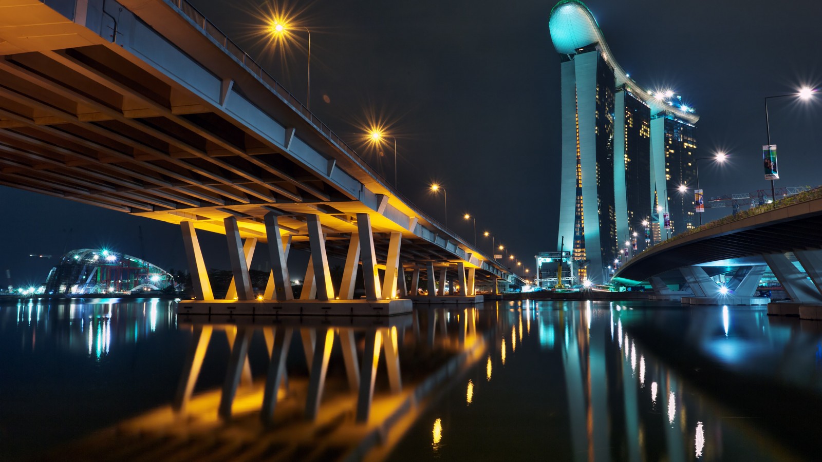 Marina Bay Sands Helix Bridge Wallpaper Travel HD