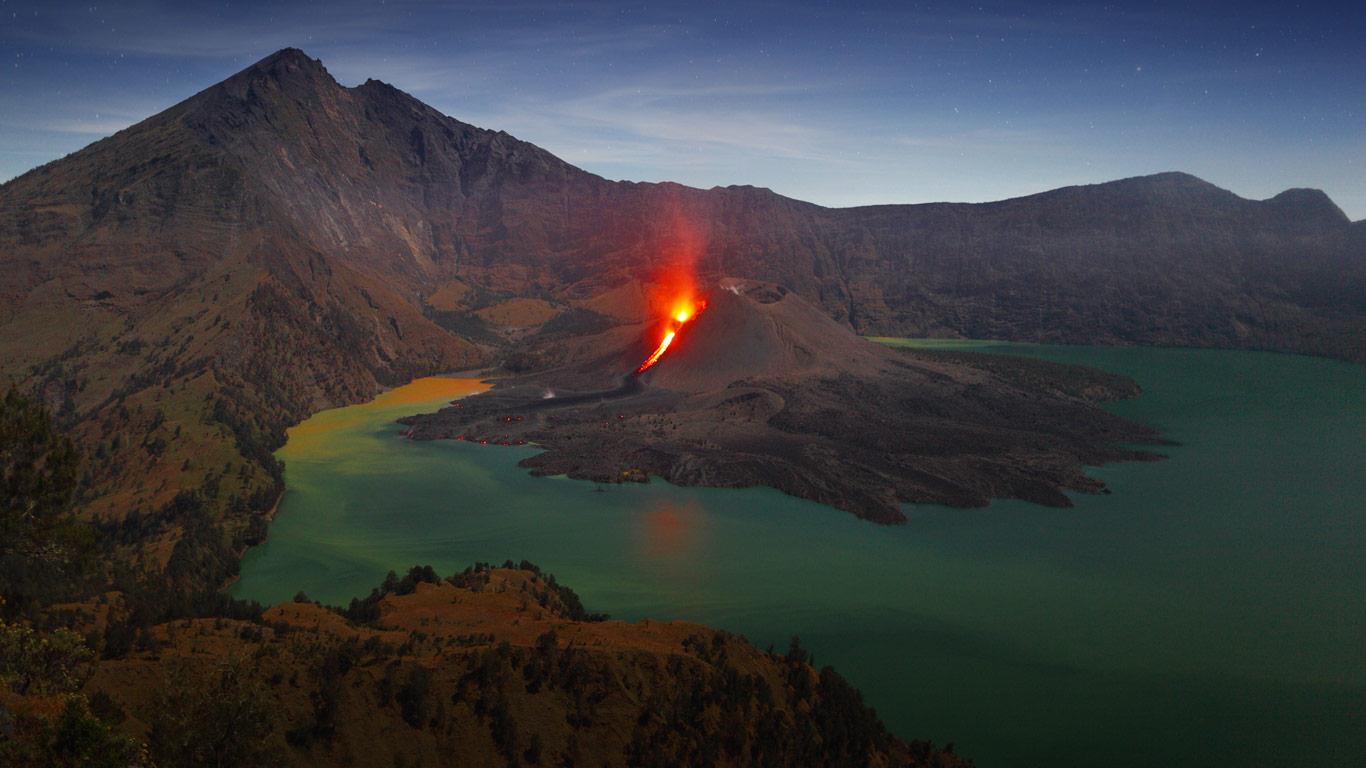 Rinjani Volcano Mount Lombok Indonesia