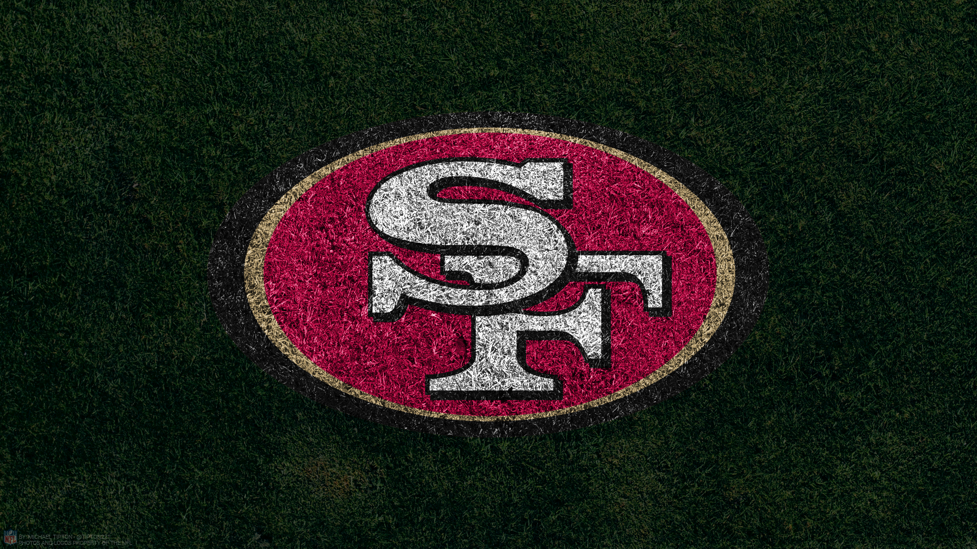 San Francisco 49ers 2018 PC Turf Logo Wallpaper
