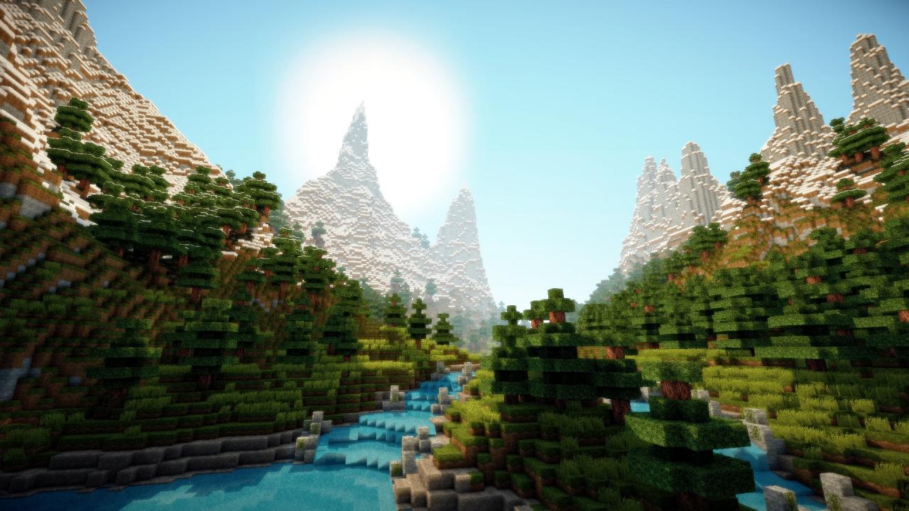 Minecraft Terrain Background