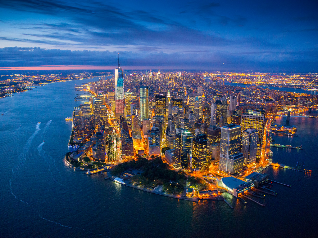 Lower Manhattan New York Dominating The Skyline Is One World Trade