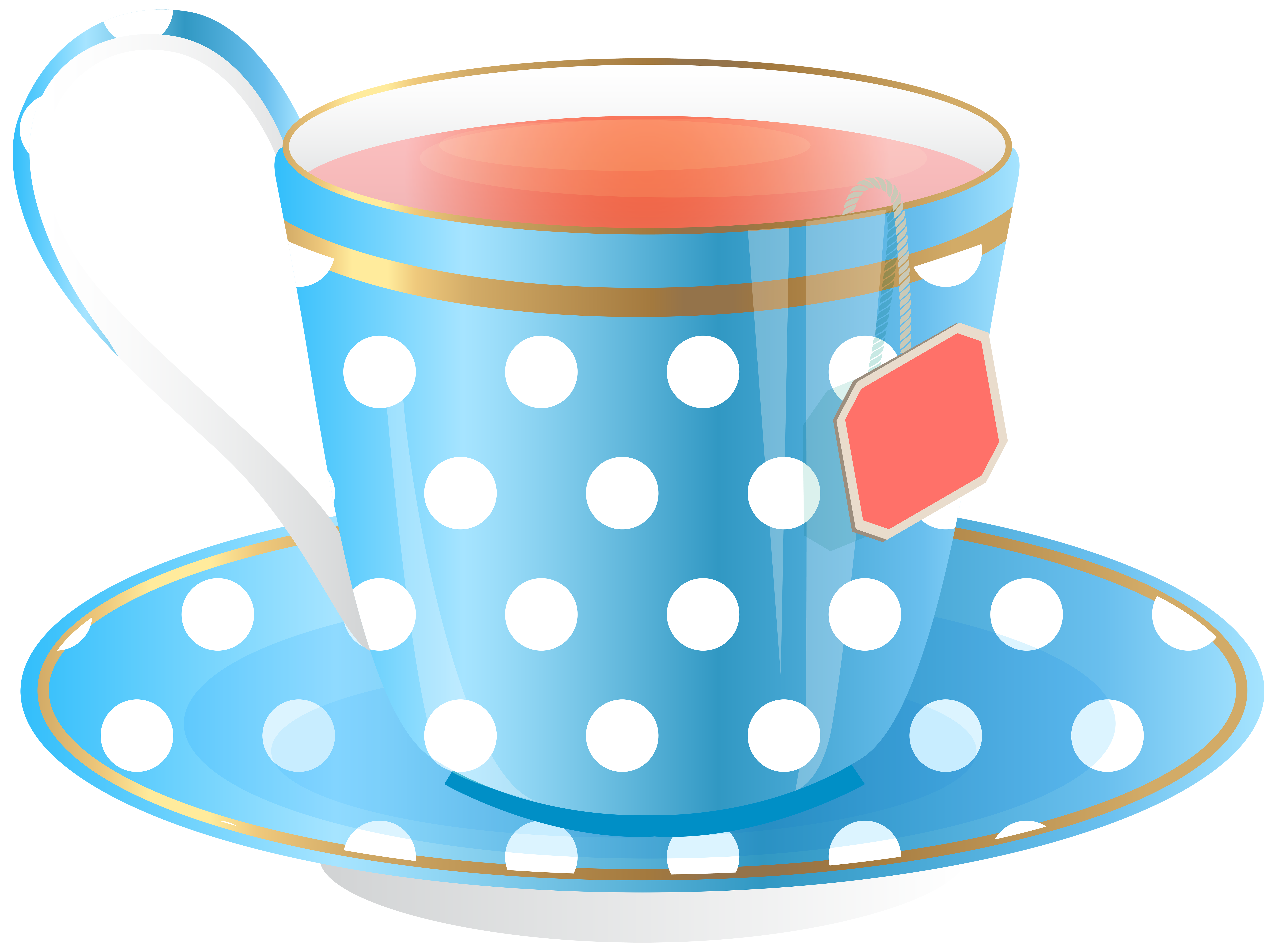 Teacup Clip Art Blue Tea Cup Png Transparent Image