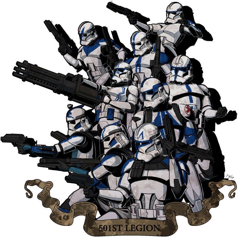 ArtStation  501st Clone Troopers Star Wars FAN ART