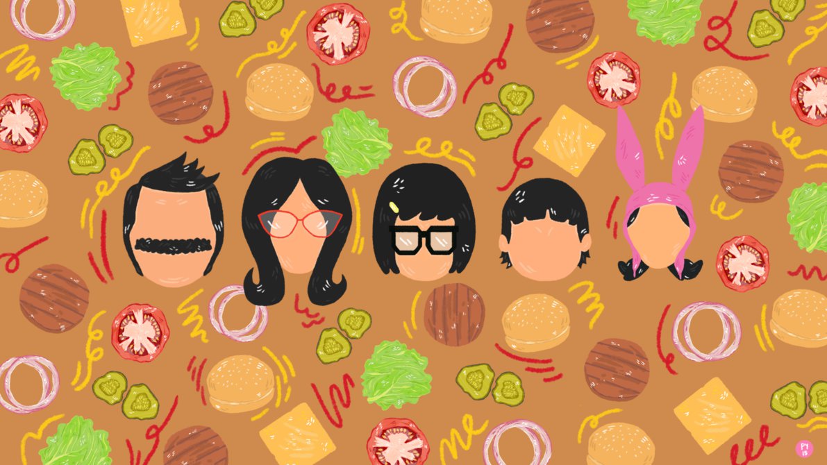 Bob S Burger Pattern Wallpaper Brown By Delaudid On
