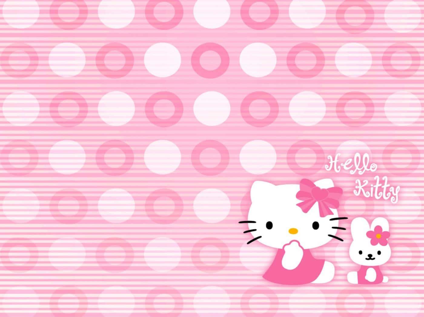 Hello Kitty Laptop Polka Dot Bunny Wallpaper