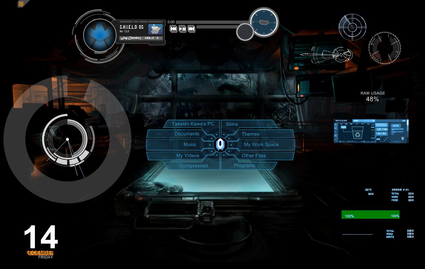 Rainmeter Halo Theme Transform Windows Into Full Sci Fi Os