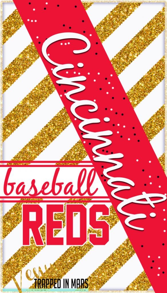 Cincinnati Reds baseball iPhone screen saver background by Venus