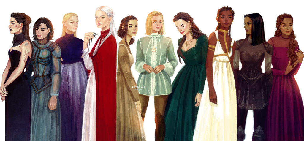 Women from Throne of Glass by tasiams 1024x475