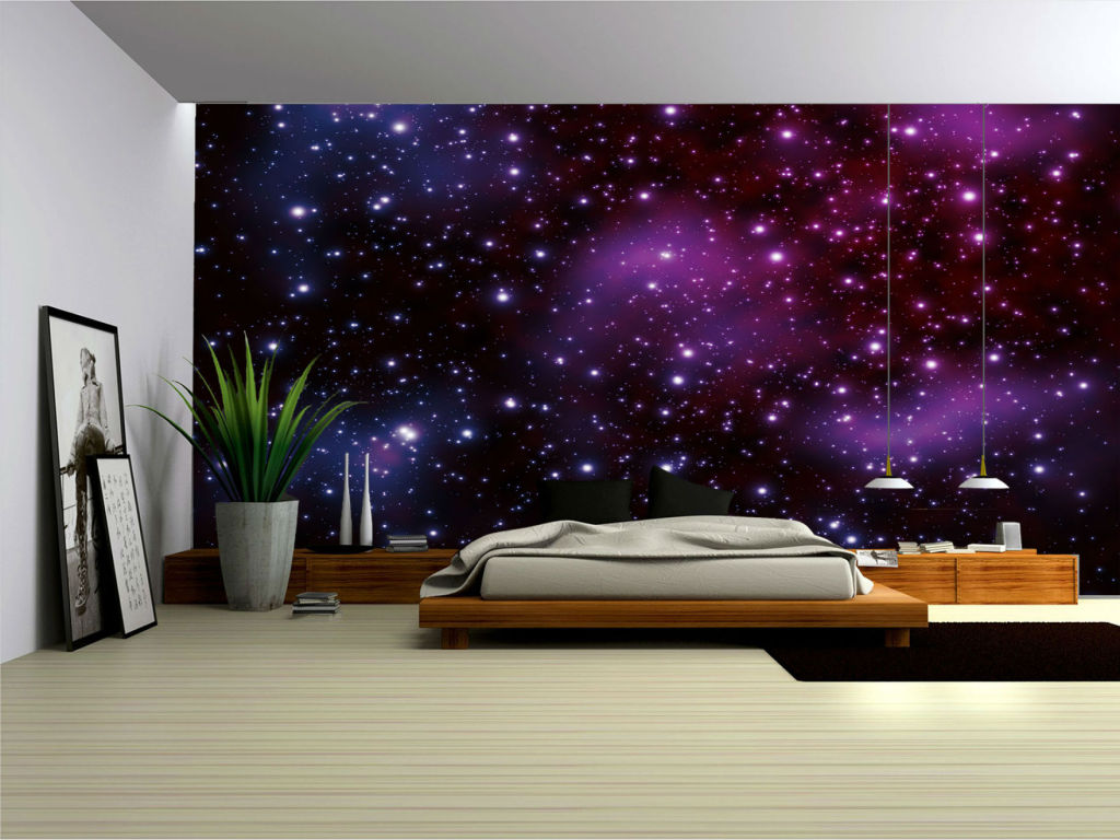Details About Galaxy Fleece Photo Wallpaper Wall Mural 177ve