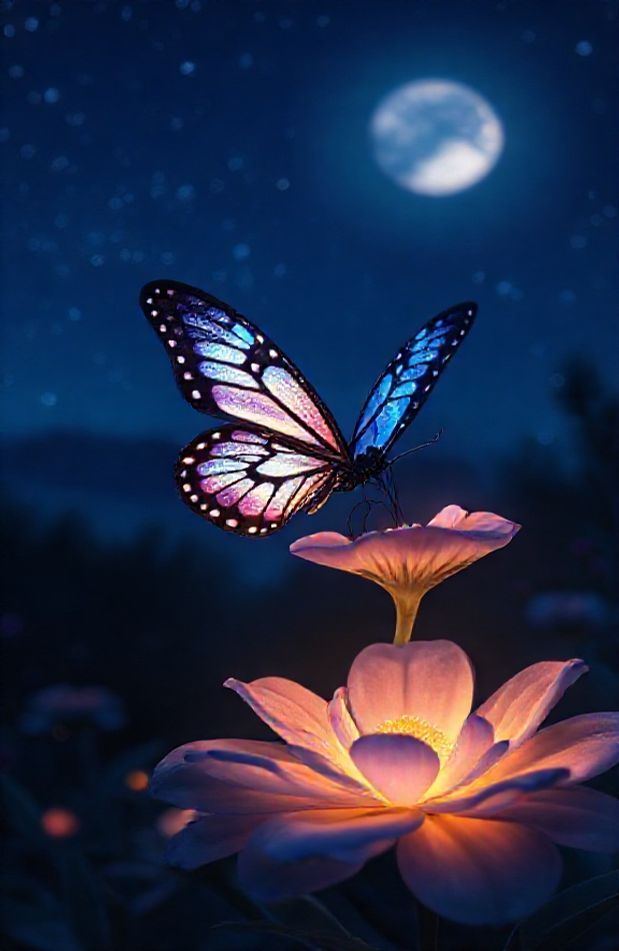 Night Butterfly Wallpaper