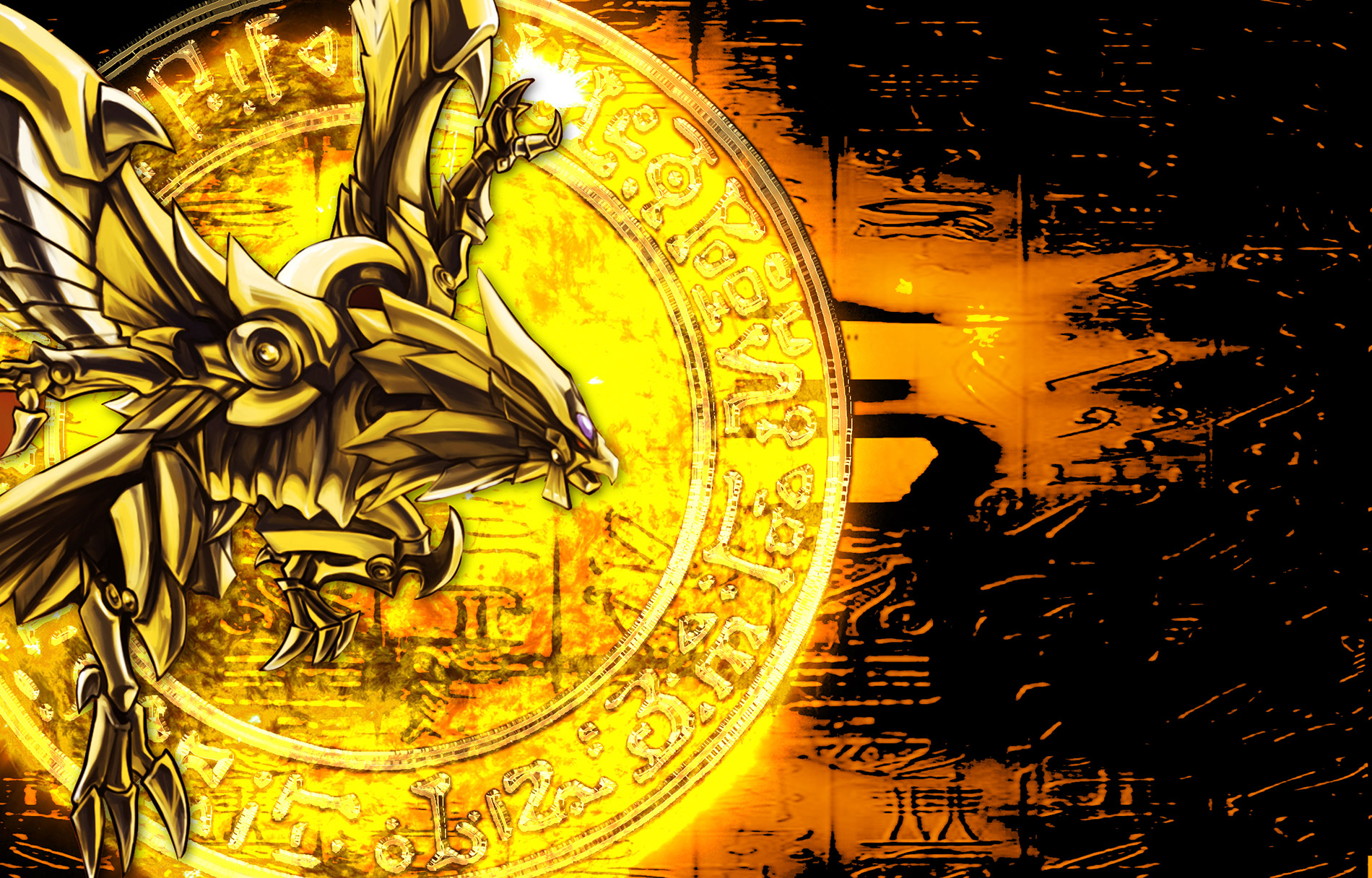 The Winged Dragon Of Ra Yu Gi Oh Duel Monsters Wallpaper