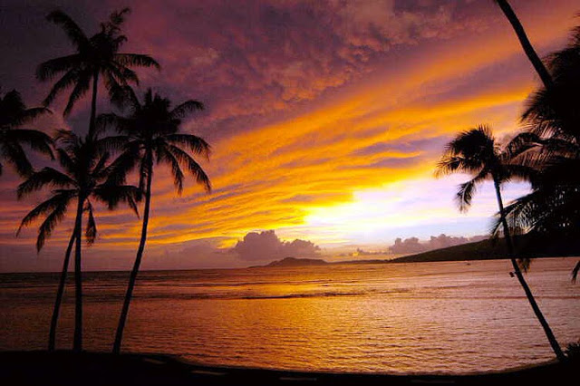 Hawaii beach sunset wallpapers Hawaiian sunsett