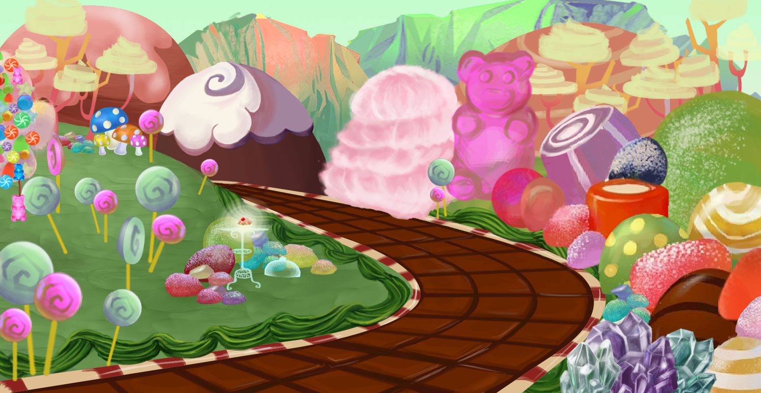Candyland Background For My Production Class Edible Kingdoms In