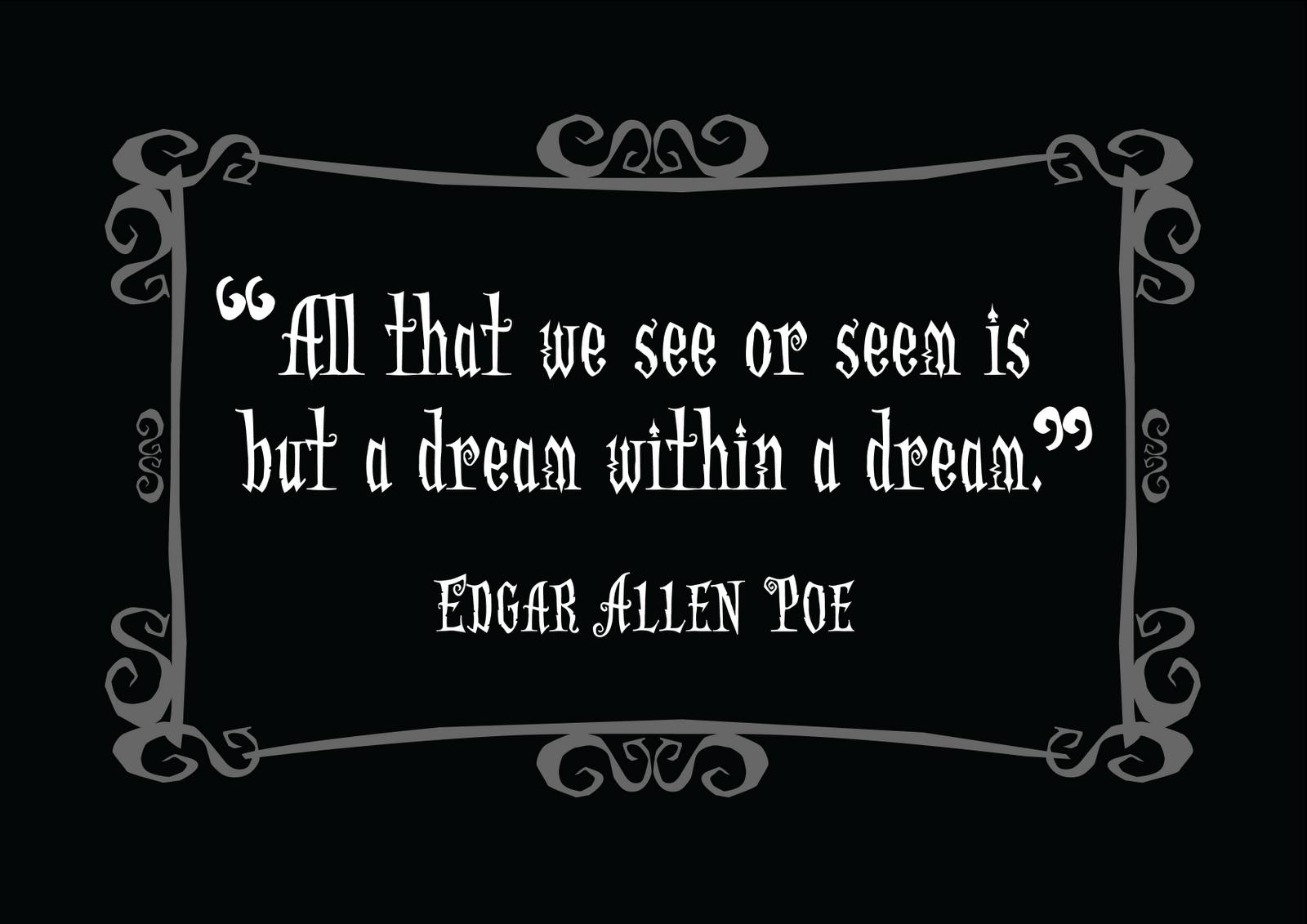 Edgar Allan Poe Quotes A Picture Of Along With