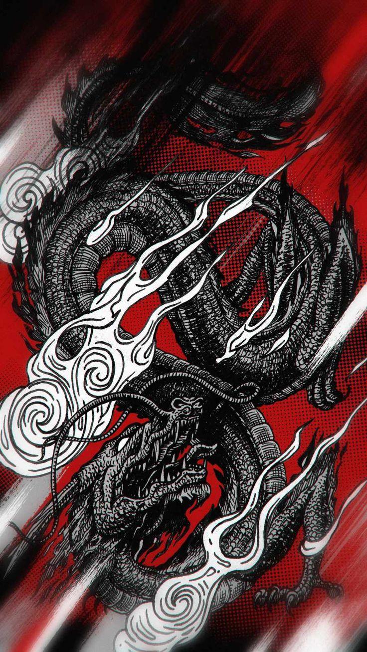 Red and Black Dragon Wallpapers - Top Free Red and Black Dragon Backgrounds  - WallpaperAccess