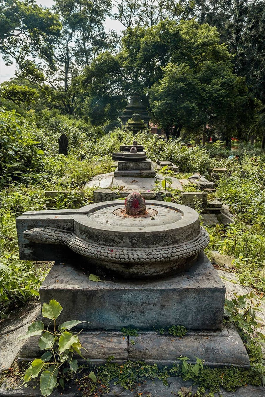 Shivlingams At Pashupatinath Temple Kathmandu Nepal Shiva