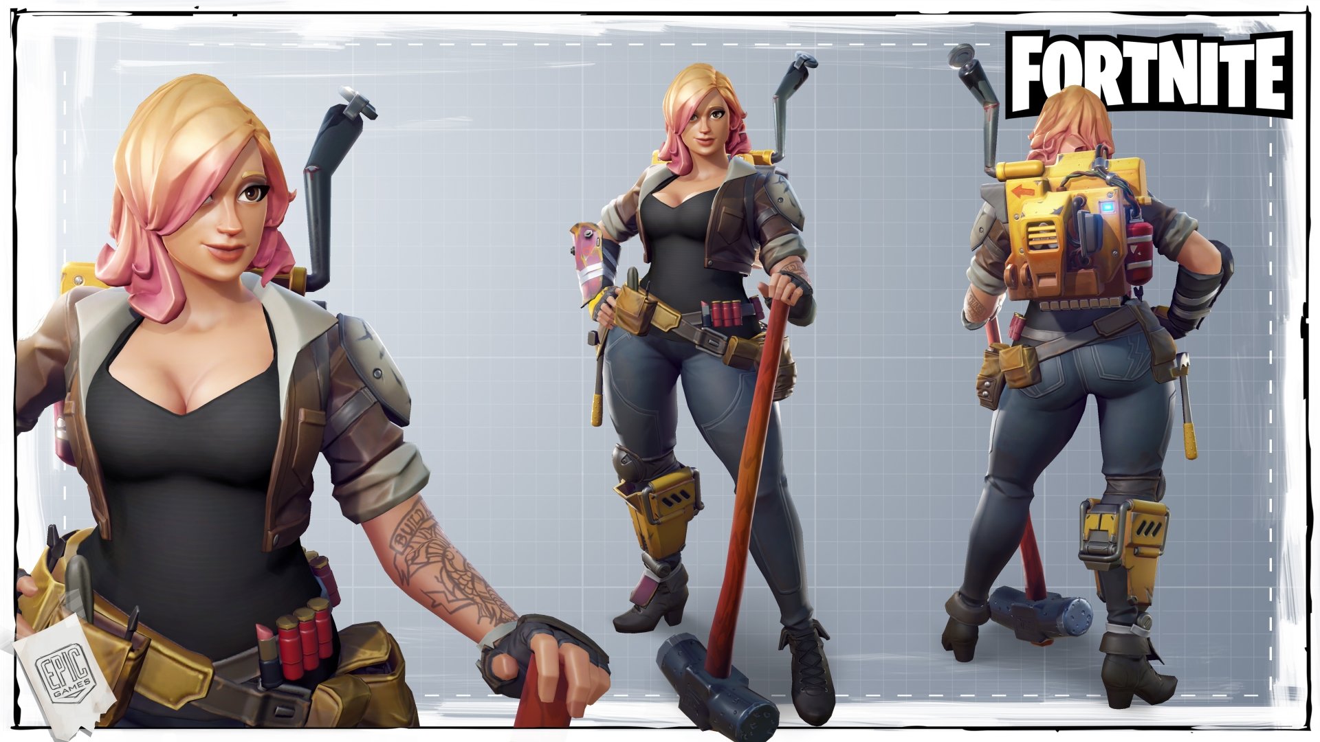 4k Ultra HD Fortnite Character Wallpaper