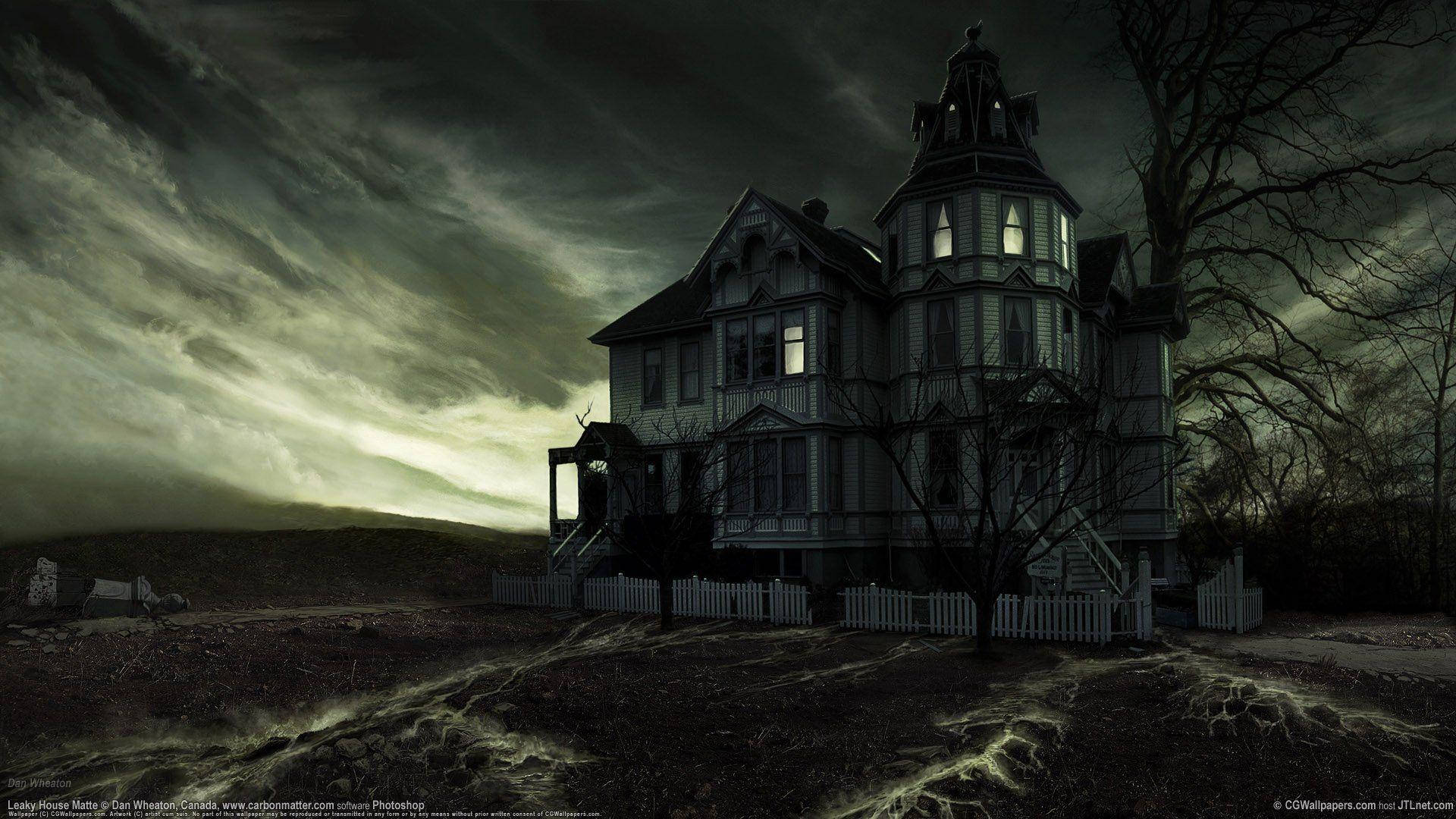Haunted House Halloween Wallpaper