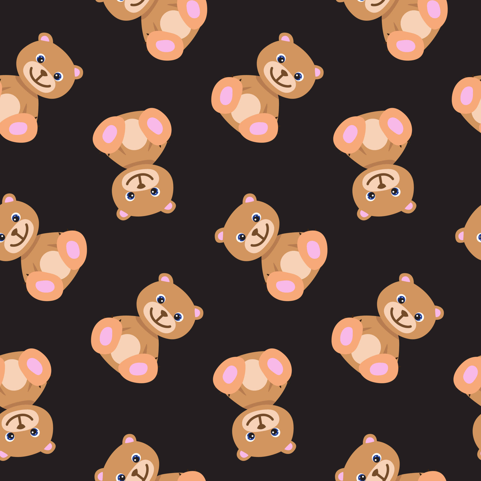 Cute Brown Bear Wallpaper