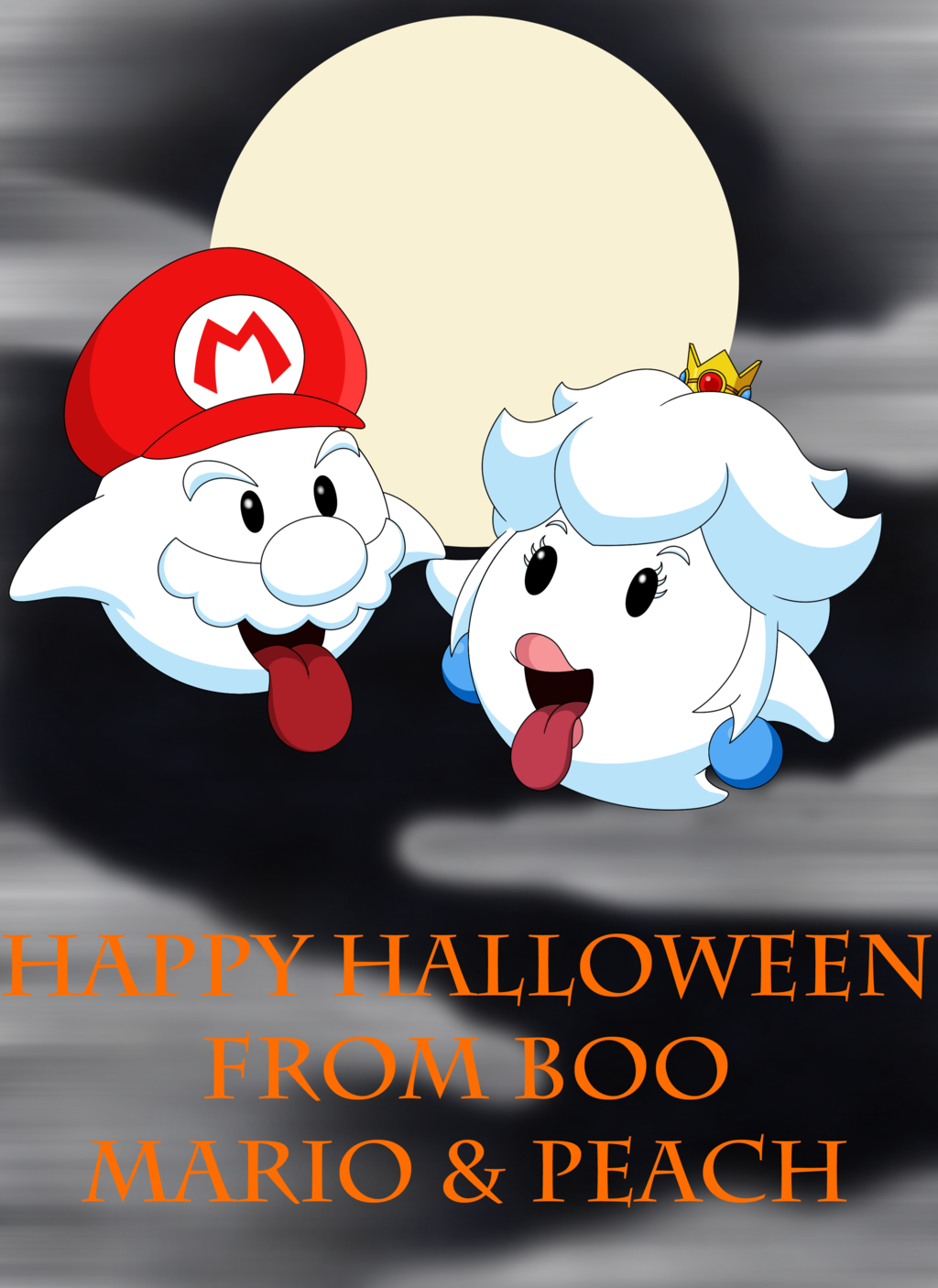 Boo Mario And Peach By Lyndonpatrick