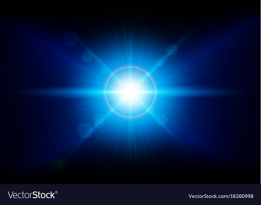 Abstract Blue Lighting Background Design Vector Image