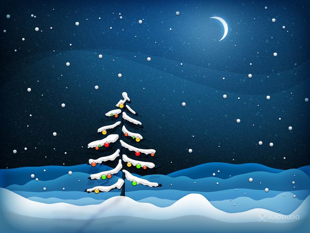 Christmas Tree Santa Claus Wallpaper For Desktop Background
