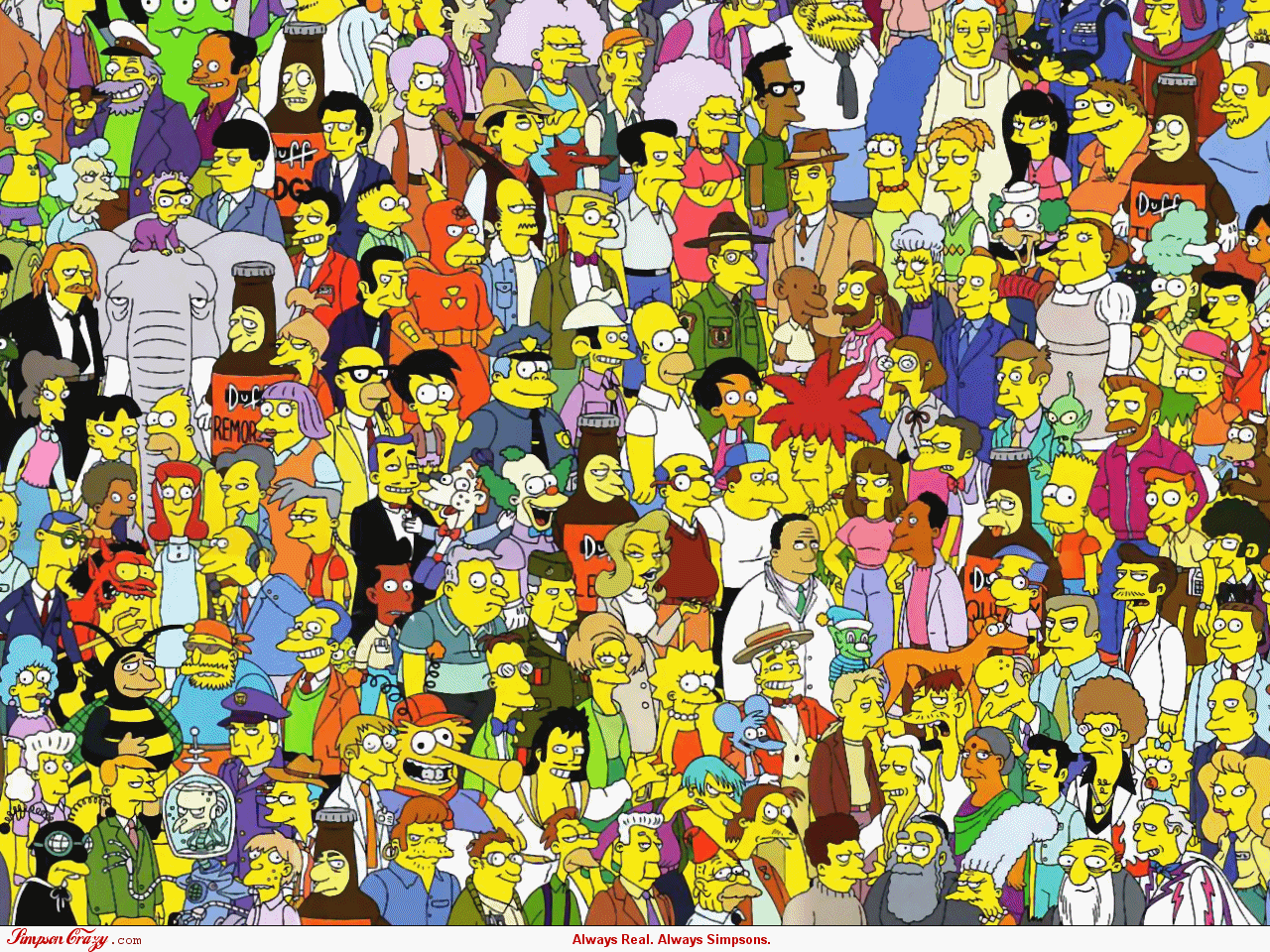 Simpsons Scene Wallpaper Crazy