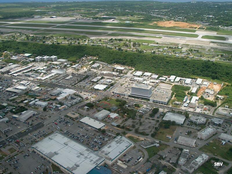 Downtown Agana with the Guam Premium Outlet Mall formerly Gibson