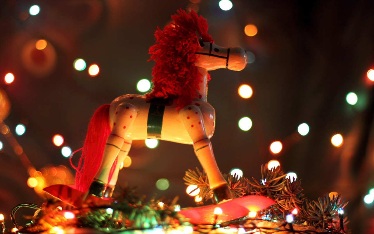 Christmas Toy Horse Puter Desktop Wallpaper