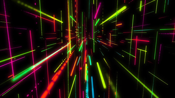 Motion Graphics Vj Colorful Neon Light Dance Videohive