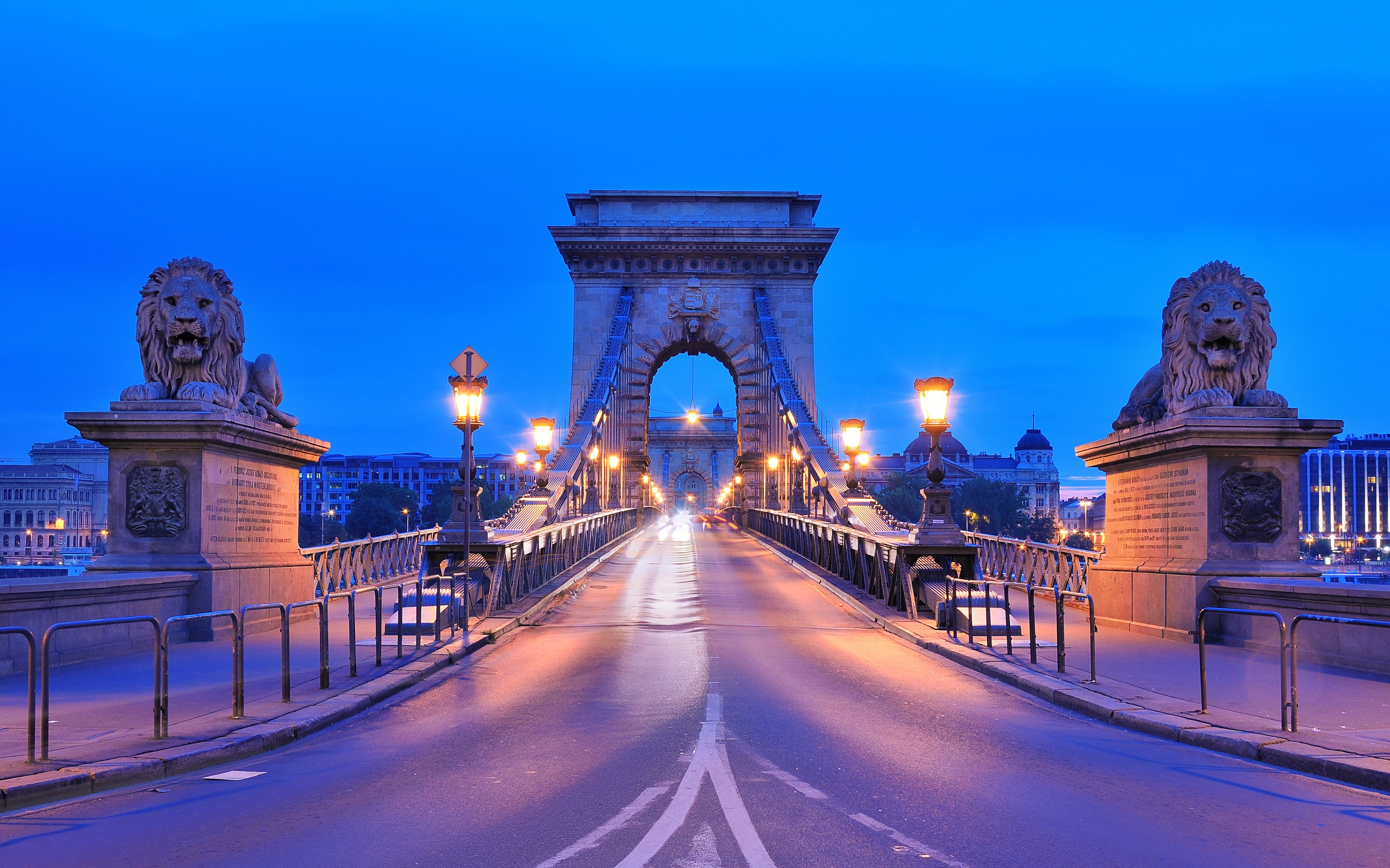 Hungary Budapest Bridge Lions X