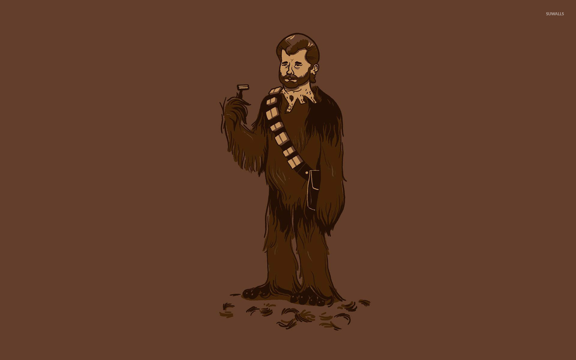 Shaved Chewbacca Wallpaper Funny
