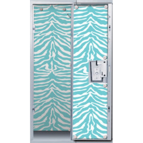 Locker Lookz Wallpaper Aqua Zebra