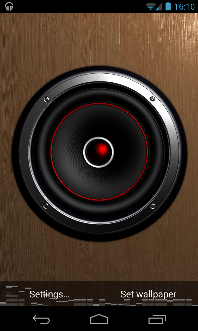 Screen Speaker Music Wallpaper Pulses To Androidtapp