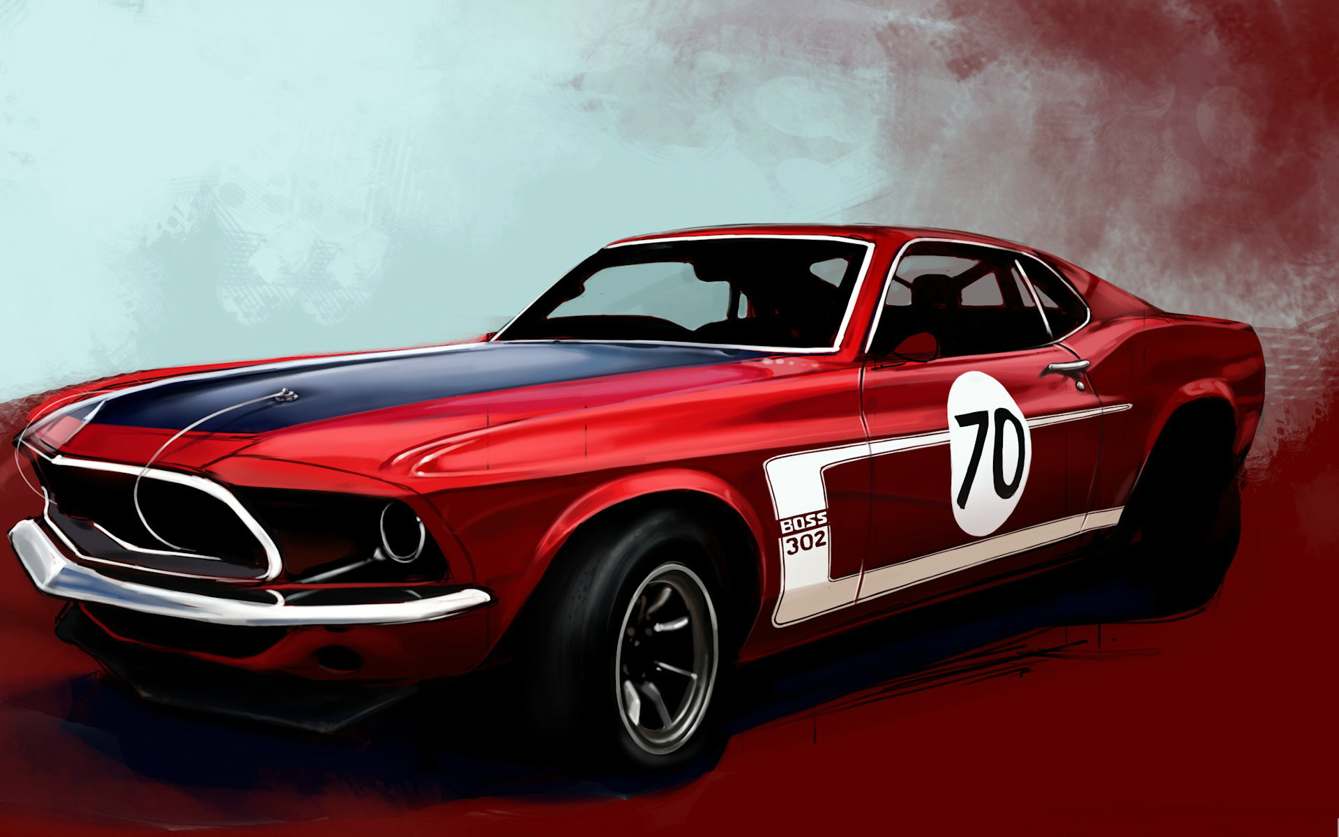 Ford Mustang Boss Classic Muscle Car Wallpaper Hd