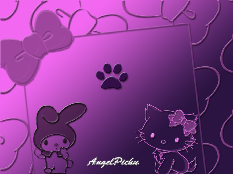 Hello kitty clear purple HD phone wallpaper  Peakpx