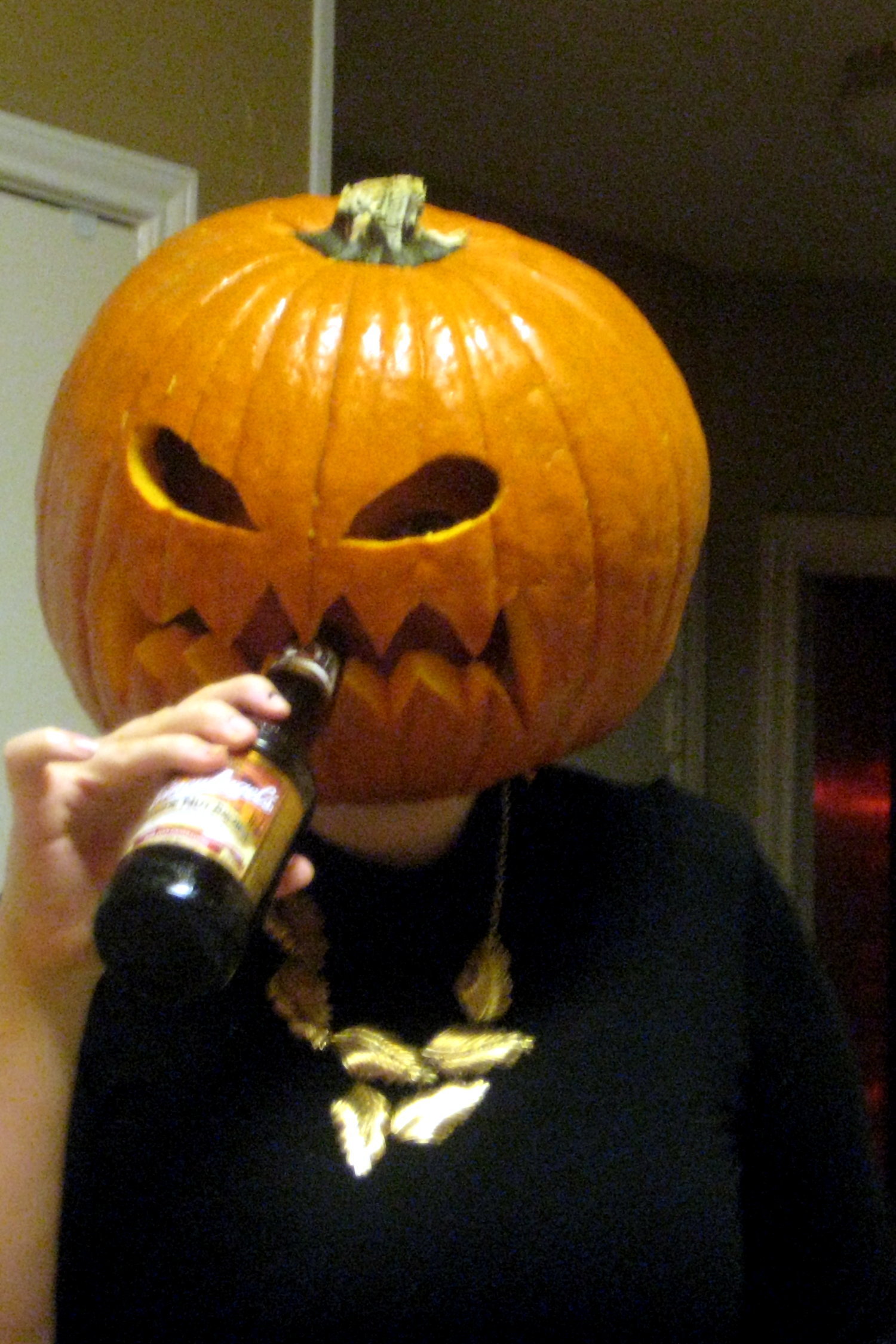 Pumpkin Head Halloween Photo