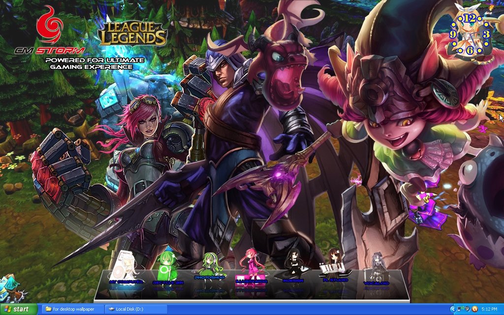 League Of Legends Desktop Background by deniaru on