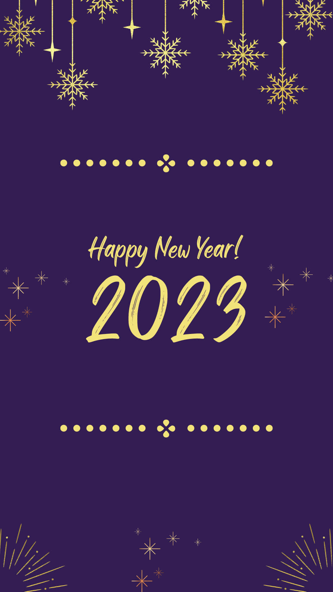 Happy New Year Phone Wallpaper