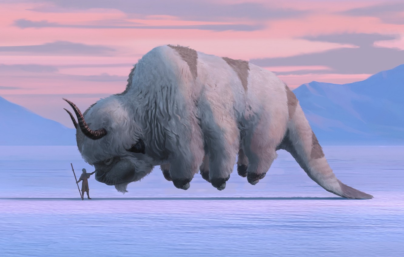 Wallpaper Fantasy Avatar Horns Winter Snow Artwork