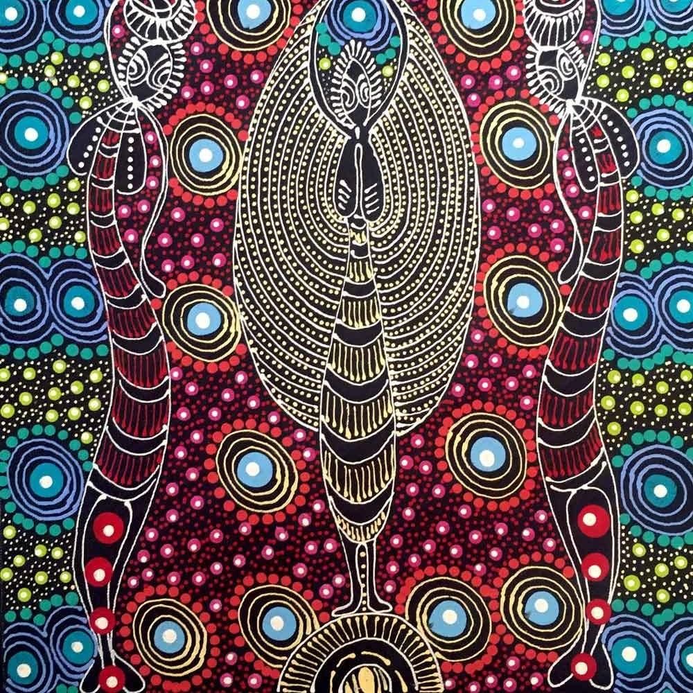 Dreamtime Sisters By Colleen Wallace Nungari Sold Aboriginal