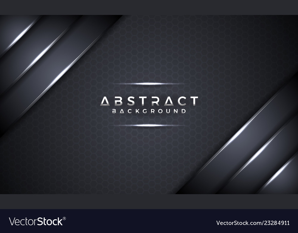 Abstract Black Metallic 3d Background Royalty Vector