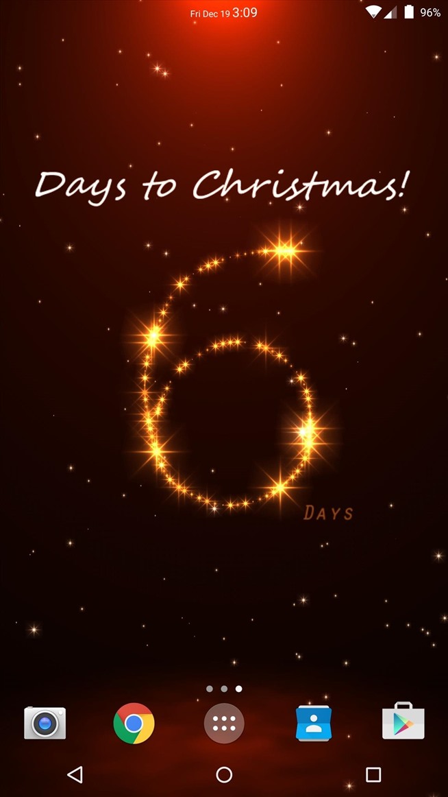 Turn Your Androids Wallpaper into a Christmas New Years Countdown